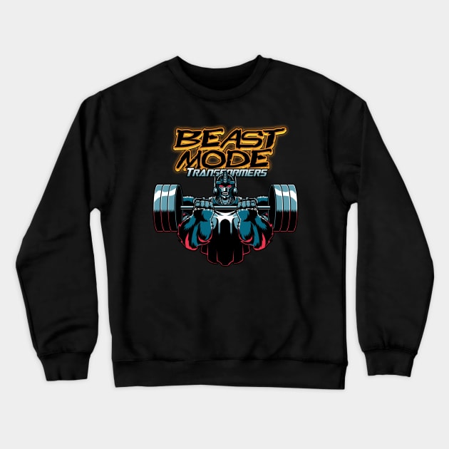 Beast Mode Transformers Crewneck Sweatshirt by GRNASKD